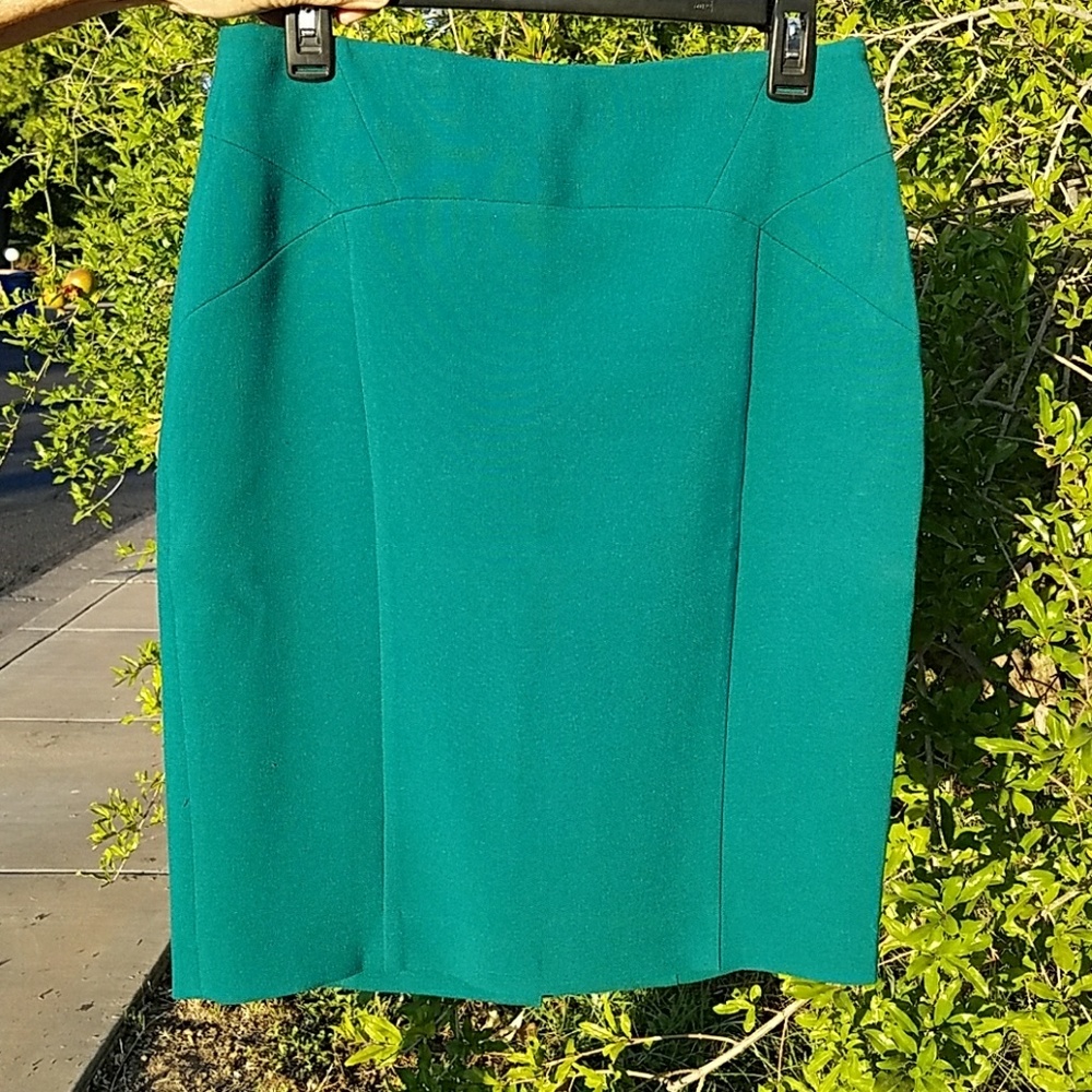 Deep Aqua Green The Limited Pencil Skirt